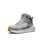 Women's Synchro Waterproof Work Boot (Carbon Toe) | Steel Grey/Gum
