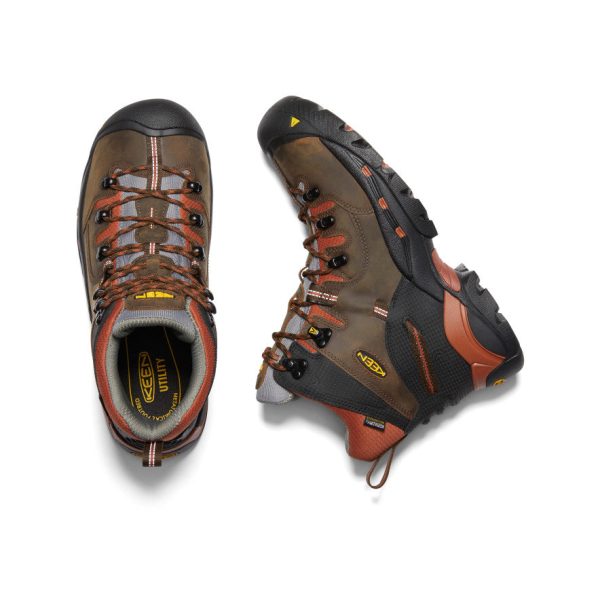 Men's Pittsburgh 6 Waterproof Boot (Soft Toe)  |  Cascade Brown/Bombay Brown