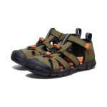 Big Kids' Seacamp II CNX | Dark Olive/Gold Flame