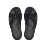 Women's Bali Leather Slide Sandal | Black/Black