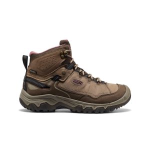 Women's Targhee IV Wide Waterproof Hiking Boot | Brindle/Nostalgia Rose