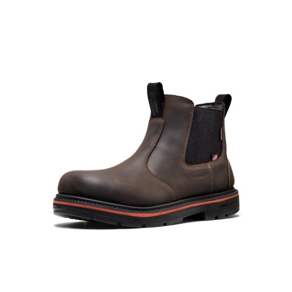 Men's Liberty Chelsea 90° Heel Work Boot (Carbon Toe)  |  Coffee Bean/Black