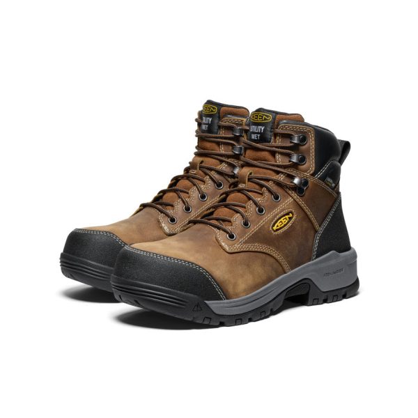 Men's Evanston 6 Waterproof Boot INT MET (Carbon Toe)  |  Bison/Black