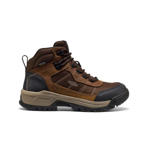 Women's Skokie Waterproof Work Boot (Soft Toe) | Bison/Black