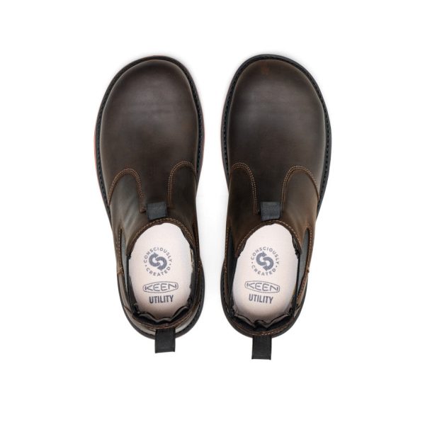 Men's Liberty Chelsea 90° Heel Work Boot (Carbon Toe)  |  Coffee Bean/Black