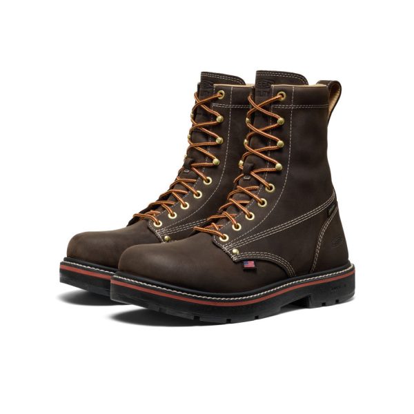 Men's Liberty 8 Waterproof 90?? Heel Boot (Carbon Toe) | Coffee Bean/Black