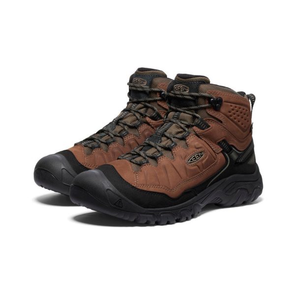 Men's Targhee IV Wide Waterproof Hiking Boot | Bison/Black