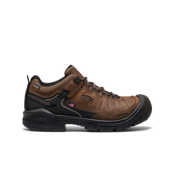 Men's Targhee IV Waterproof Work Shoe (Carbon Toe)  |  Dark Earth/Black
