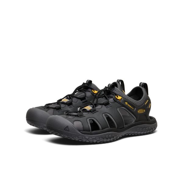 Men's SOLR Sandal | Black/Gold