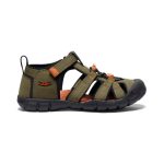 Big Kids' Seacamp II CNX | Dark Olive/Gold Flame