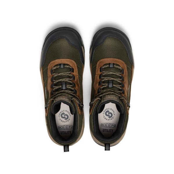 Men's Skokie Waterproof Work Boot (Soft Toe) | Forest Night/Black