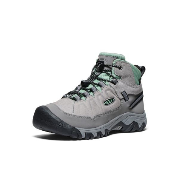 Big Kids' Targhee IV Waterproof Hiking Boot | Alloy/Granite Green