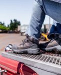 Women's Skokie Waterproof Work Boot (Carbon Toe)  |  Magnet/Black