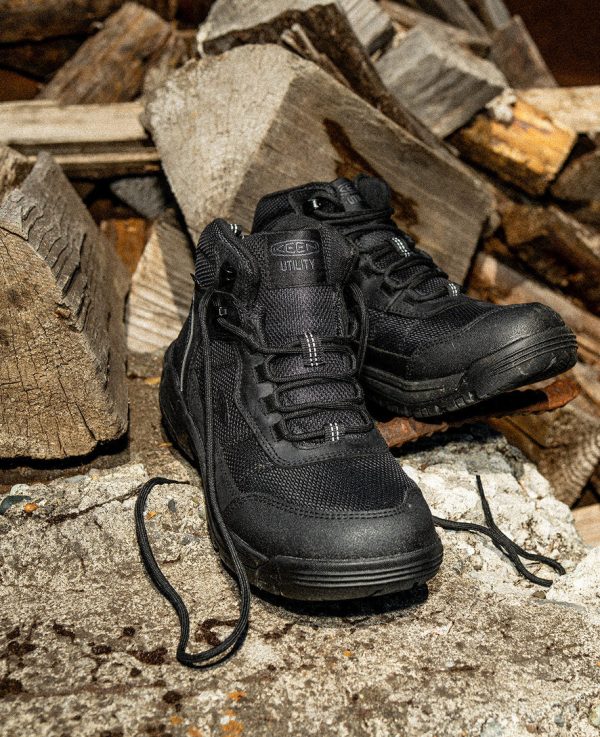 Men's Skokie Waterproof Work Boot (Soft Toe) | Black/Black