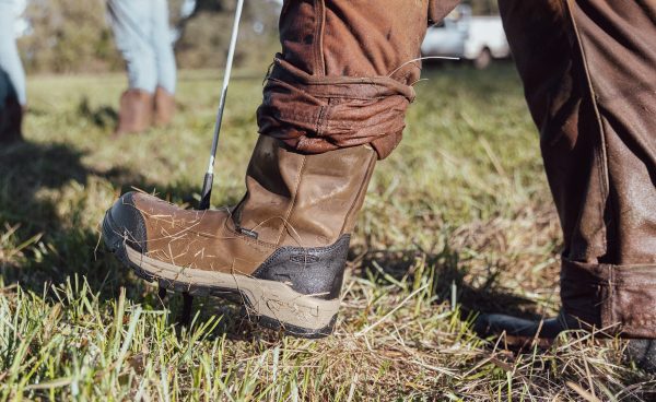 Men's Evanston Pull-On Waterproof Boot (Soft Toe)  |  Bison/Black