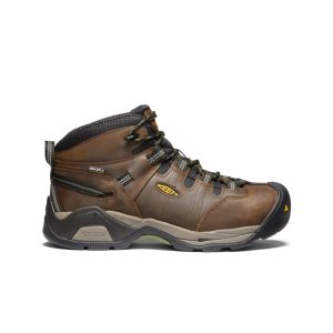 Men's Detroit XT Waterproof Boot (Steel Toe) | Cascade Brown/Bronze Green