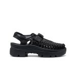 All Gender UNEEK PLT Mary Jane Sneaker | Black Smooth Lea