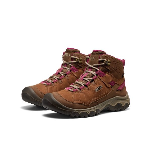 Women's Targhee IV Waterproof Hiking Boot  |  Bison/Beaujolais