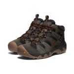 Men's Headout Waterproof Hiking Boot | Black Olive/Fossil Orange