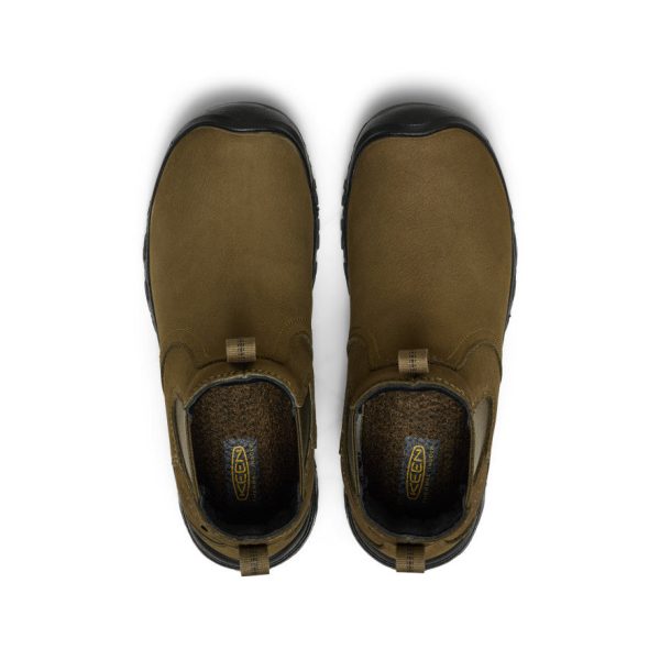 Women's Greta II Waterproof Chelsea  |  Dark Olive/Black