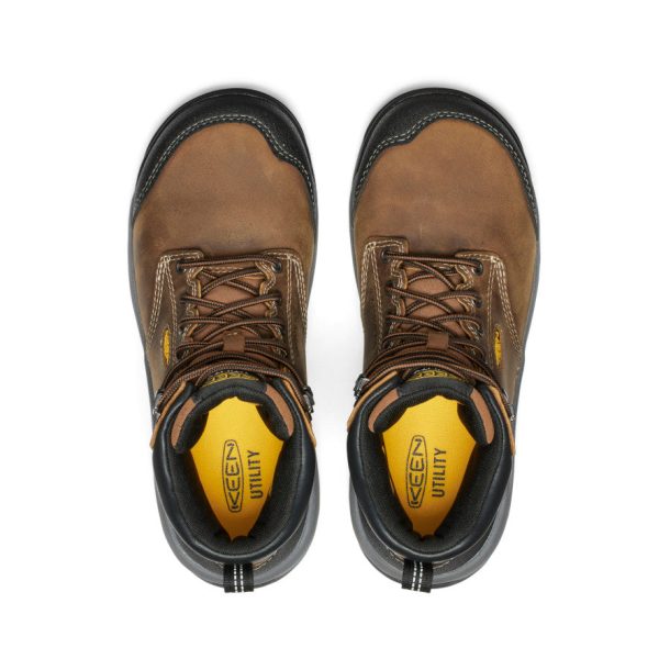 Women's Evanston 6 Waterproof Boot (Carbon Toe) | Bison/Black
