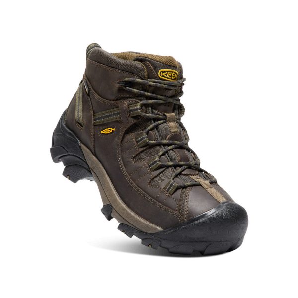 Men's Targhee II Mid Waterproof Hiking Boots | Canteen/Dark Olive
