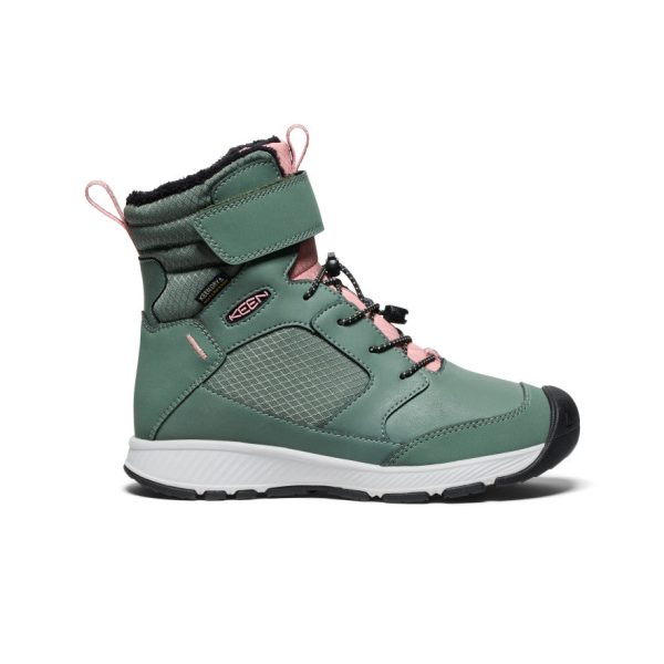 Big Kids' Skua Waterproof Winter Boot | Dark Forest/Rose Elegance