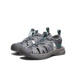 Women's Whisper  |  Medium Grey/Peacock Green