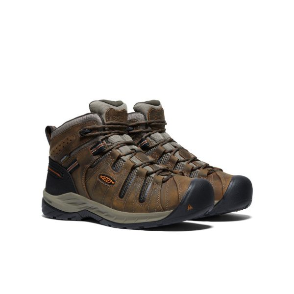 Men's Flint II Waterproof Mid (Soft Toe)  |  Black Olive/Brindle